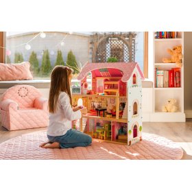 Drevený domček pre bábiky Rozprávková rezidencia