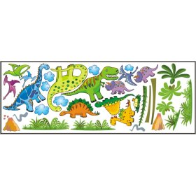 Samolepiaca dekorácia na stenu - dinosaury, Mint Kitten