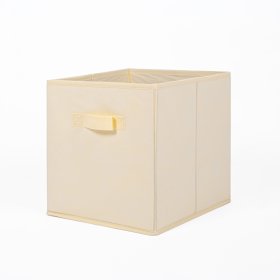 Detský úložný box na hračky - Pastelovo žltý