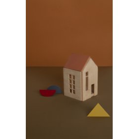 Magnetický Montessori drevený domček - terra