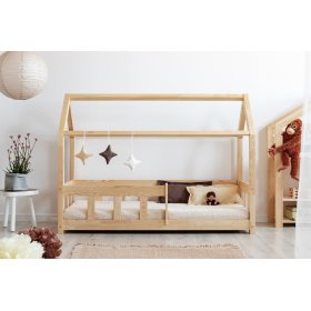 Detská posteľ domček so zábranou Mila Classic