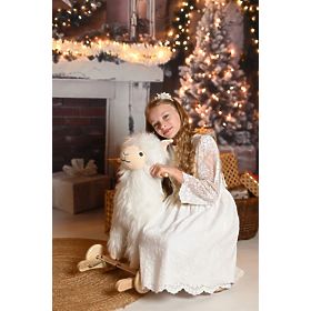 Alpaka na hojdacom koni s kolieskami, AdamToys