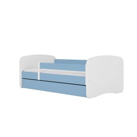 Detská posteľ so zábranou Ourbaby - modro-biela