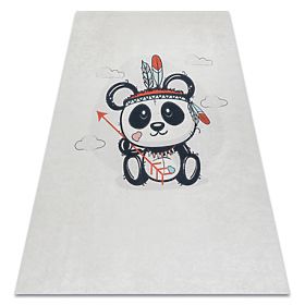BAMBINO 1129 umývací koberec panda pre deti protišmykový - krémový, F.H.Kabis