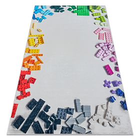 BAMBINO 38480 umývací koberec Stavebnica pre deti protišmyk - sivá / žltá