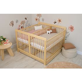 Bazar - Detská drevená postieľka pre dvojčatá Ourbaby Twinny - prírodná, Ourbaby®