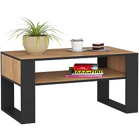 Bazar - KONFERENČNÝ STOLÍK DOMI DUB CRAFT / ČIERNY