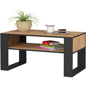 Bazar - KONFERENČNÝ STOLÍK DOMI DUB CRAFT / ČIERNY