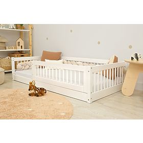 Bazar - Nízka posteľ pre deti Montessori Ourbaby Plus - biela, Ourbaby®