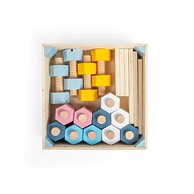 Bigjigs Prepravka matíc a skrutiek, Bigjigs Toys