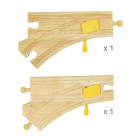 Bigjigs Rail Prehadzovacia výhybka 2 ks, Bigjigs Rail