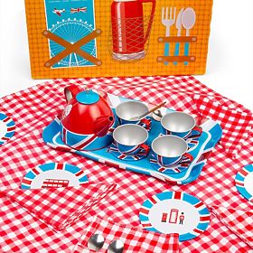 Bigjigs Toys Čajová súprava v kufríku Londýn, Bigjigs Toys