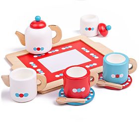 Bigjigs Toys Čajový servis s bodkami, Bigjigs Toys