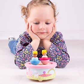 Bigjigs Toys Drevená hracia skrinka fantasy, Bigjigs Toys
