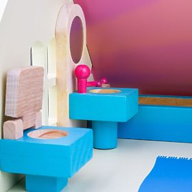 Bigjigs Toys Drevený nábytok do domčeka pre bábiky