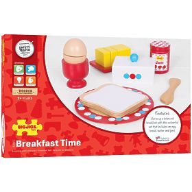 Bigjigs Toys Drevený set raňajky, Bigjigs Toys