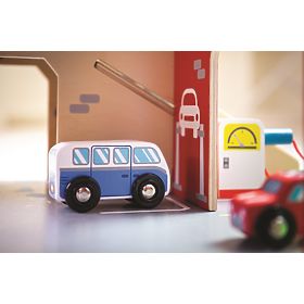 Bigjigs Toys Garáž s parkoviskom