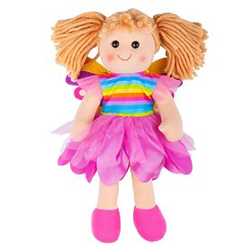 Bigjigs Toys Látková bábika Chloe 34 cm, Bigjigs Toys