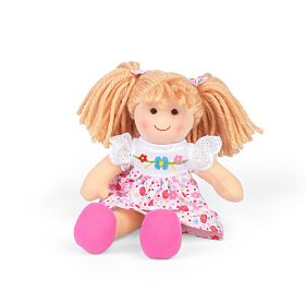 Bigjigs Toys Látková bábika Georgia - malá 25 cm, Bigjigs Toys