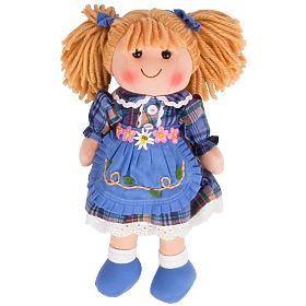 Bigjigs Toys Látková bábika Katie 34 cm, Bigjigs Toys