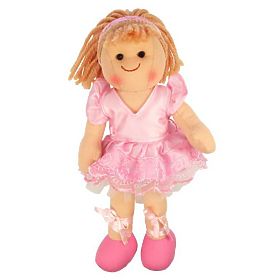 Bigjigs Toys Látková bábika Lily 28 cm, Bigjigs Toys