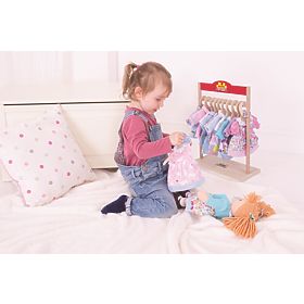 Bigjigs Toys Látková bábika Poppy 28 cm, Bigjigs Toys