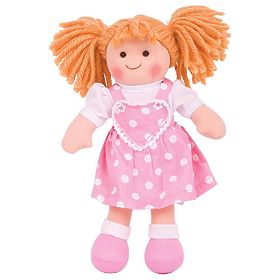 Bigjigs Toys Látková bábika Ruby 28 cm, Bigjigs Toys