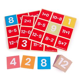 Bigjigs Toys Matematické bingo Sčítanie a odčítanie, Bigjigs Toys