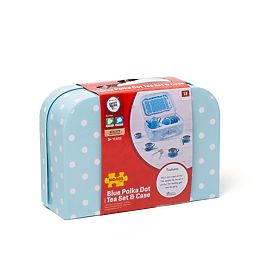 Bigjigs Toys Modrá bodkovaná čajová súprava, Bigjigs Toys