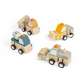 Bigjigs Toys Natiahnuteľné stavebné autíčko 1 ks, Bigjigs Toys