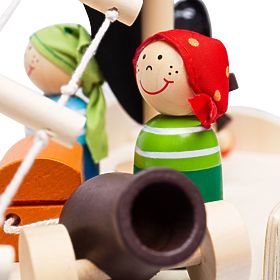 Bigjigs Toys Pirátska loď s pirátmi, Bigjigs Toys