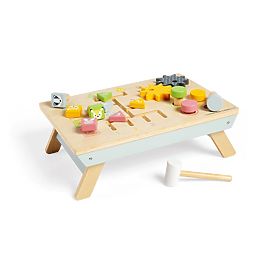 Bigjigs Toys Pracovný stôl so zatĺkačkou, Bigjigs Toys