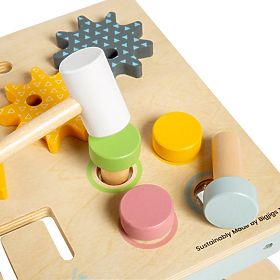 Bigjigs Toys Pracovný stôl so zatĺkačkou, Bigjigs Toys