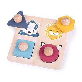 Bigjigs Toys Puzzle v tvare zvieratiek, Bigjigs Toys
