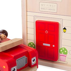 Bigjigs Toys Rozkladací domček s príslušenstvom, Bigjigs Toys