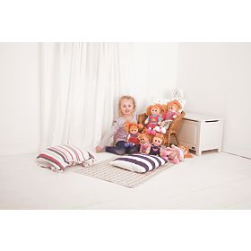 Bigjigs Toys Ružový kabátik s čiapkou pre bábiku 38 cm
