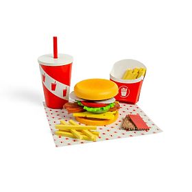 Bigjigs Toys Sada Burger a hranolky, Bigjigs Toys