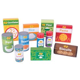 Bigjigs Toys Sada trvanlivých potravín, Bigjigs Toys
