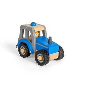 Bigjigs Toys Traktor modrý, Bigjigs Toys