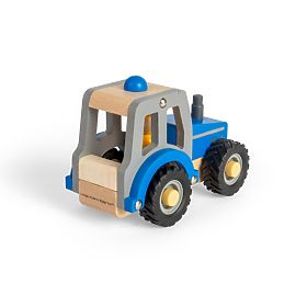 Bigjigs Toys Traktor modrý, Bigjigs Toys