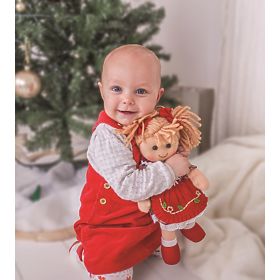 Bigjigs Toys Tyrkysové šaty so svetrom pre bábiku 38 cm, Bigjigs Toys