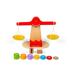 Bigjigs Toys Váha s vyvažovacím závažím, Bigjigs Toys