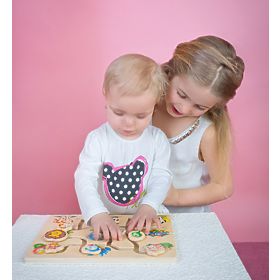 Bino Motorický labyrint Nájdite hlavu zvieratka