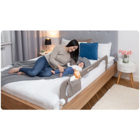 Univerzálna zábrana na posteľ - béžová