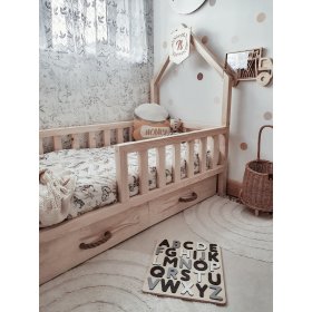 Detská domčeková posteľ SCANDI - prírodná, ScandiRoom