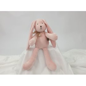 Velúrová hračka Králiček 35 cm - ružový, TOLO