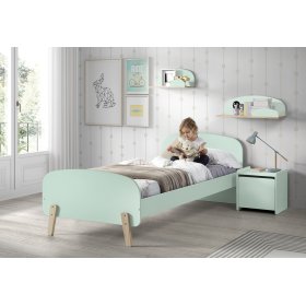 Nočný stolík Kiddy mätový, VIPACK FURNITURE