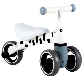 Odrážadlo Mini - biele s čiernymi prúžkami, EcoToys