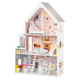 Drevený domček pre bábiky Pastelová rezidencie