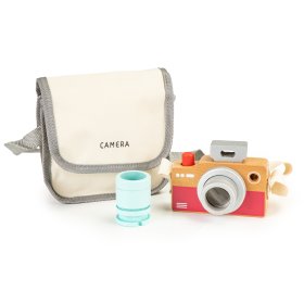 Detský drevený fotoaparát s kaleidoskop, EcoToys